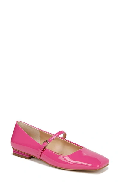 Franco Sarto Tinsley Square Toe Mary Jane Flat In Pink