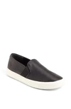 Vince Blair Slip-on Sneaker In Black Perforated Leather