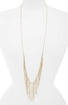 Panacea Fringe Necklace In Silver