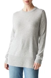 Michael Stars Willow Relaxed Wool & Cashmere Sweater In Heather Grey