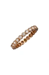 Sethi Couture Bezel Set Diamond Stacking Ring In Rose Gold/ Diamond