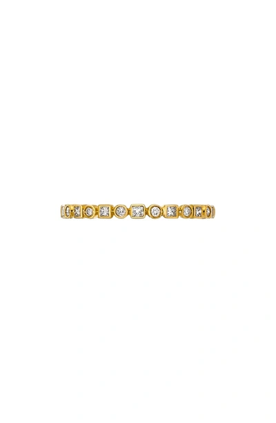 Sethi Couture Art Deco Diamond Ring In Gold/ Diamond