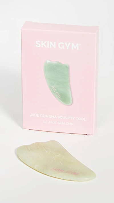 Skin Gym Jade Gua Sha Crystal Beauty Tool In Green