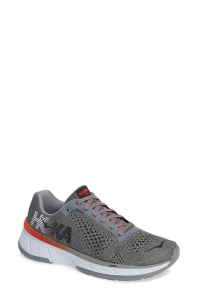 Hoka One One Cavu Running Shoe In Lunar Rock/ Black