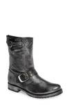 Frye 'veronica Short' Slouchy Boot In Black Metallic Leather