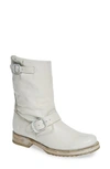 Frye 'veronica Short' Slouchy Boot In White Leather