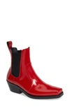 Jeffrey Campbell Poker Chelsea Boot In Red Box