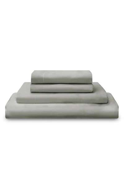 Sijo 400 Thread Count Organic Cotton Percale Sheet Set In Dove