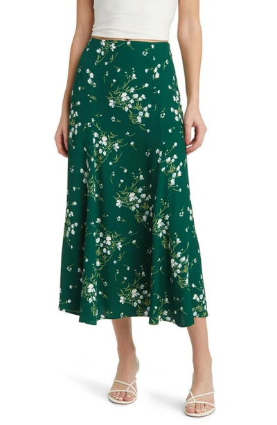 Reformation Bryson Floral Print Skirt In Italia