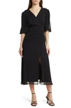 Chelsea28 Forget Me Not Gathered Waist Dress In Black