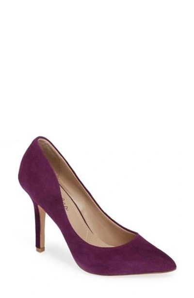 Charles By Charles David Maxx Pointy Toe Pump In Regal Purple Suede