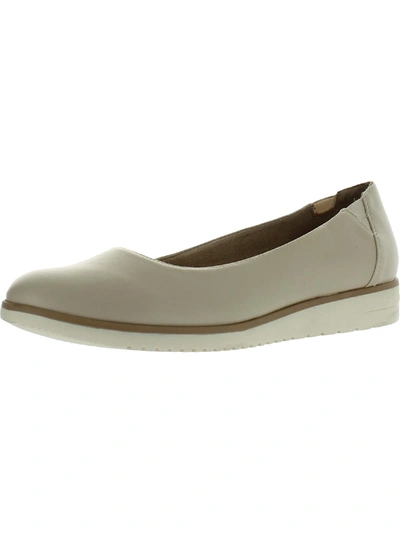 Soul Naturalizer Idea Womens Padded Insole Slip On Ballet Flats In White
