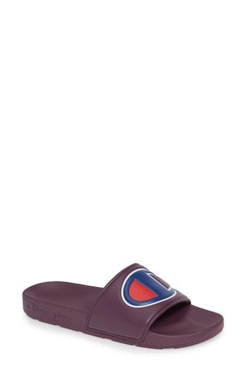champion berry logo slide sandals