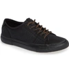 Frye Gia Low Lace-up Sneaker In Black/ Black Canvas