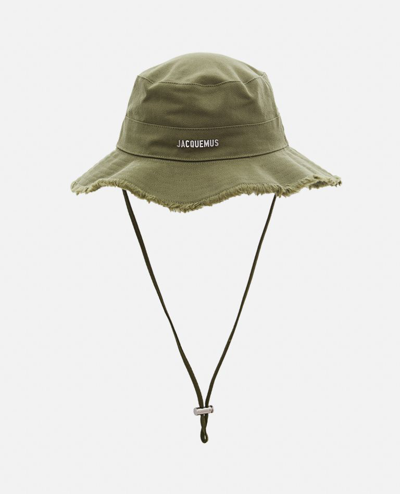 Jacquemus Le Bob Artichaut Cotton Hat In Green