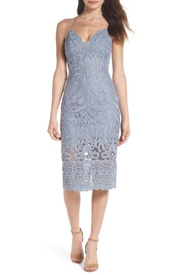 bardot dusty blue dress