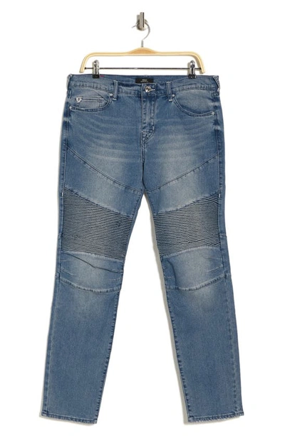 True Religion Brand Jeans Rocco Moto Skinny Jeans In Medium Viper