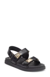 Steve Madden Marnie Slingback Sandal In Black Croco