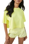 Fp Movement Inspire Cotton T-shirt In Lemon Verbena
