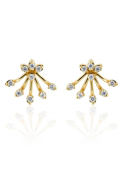 Hueb Luminus Diamond Stud Earrings In Yellow Gold