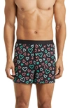 Meundies Knit Boxers In Electric Hearts