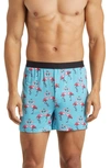 Meundies Knit Boxers In Love Birds