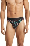 Meundies Thong In Electric Hearts