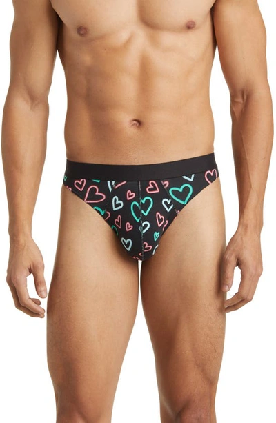 Meundies Thong In Electric Hearts