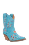 Dingo Sugar Bug Embroidered Western Boot In Blue