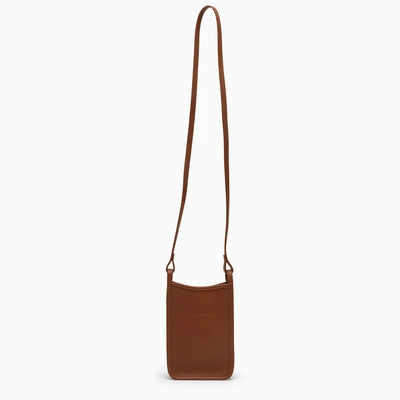 Longchamp Caramel Le Foulonné Phone Holder