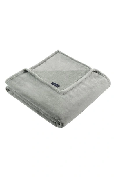 French Connection Throw Blanket In Light Grey