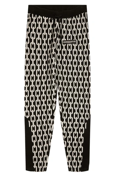 Crooks & Castles Chain Group Joggers In Black