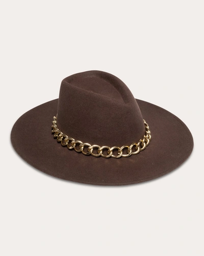 Eugenia Kim Women's Harlowe Chain Fedora In Brown