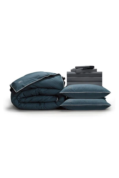 Pg Goods Pillow Guy Soft & Smooth Down-alternative Perfect Bedding Bundle In Charcoal