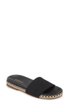 Kaanas Savaii Textured Band Pool Slide Sandal In Black