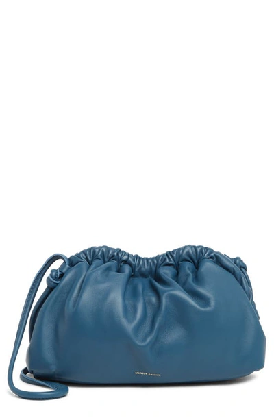 Mansur Gavriel Mini Cloud Leather Clutch In Peacock