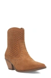 Dingo Miss Side Zip Western Boot In Camel