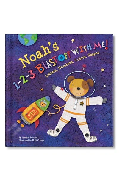 I See Me '1-2-3 Blast Off With Me' Personalized Book In Blue