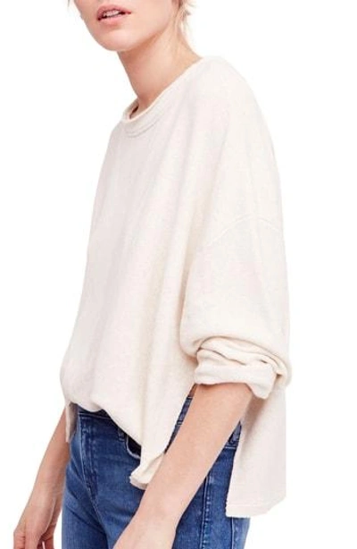 Free People Be Good Terry Pullover In Purple Mist