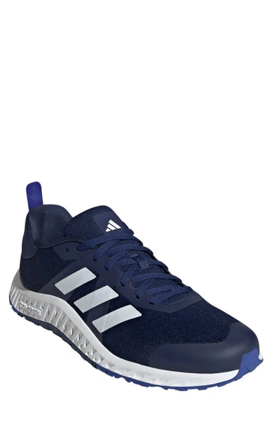 Adidas Originals Everyset Training Sneaker In Lucid Blue/dark Blue/white