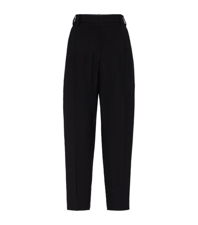 Brunello Cucinelli High-waist Tailored Trousers In Black