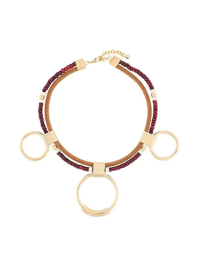 Chloé Sawyer Necklace In Burgundy