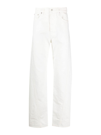 Lanvin Cotton Regular Jeans In White