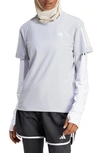 Adidas Originals Own The Run Performance T-shirt In Halo Silver