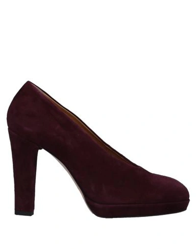 Pomme D'or Pump In Maroon