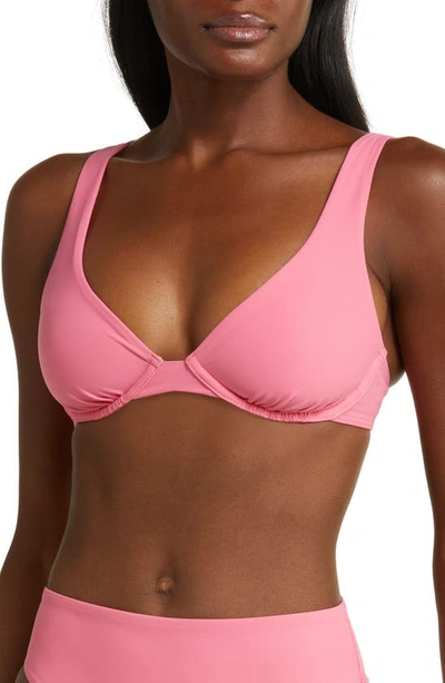 Bondi Born Pamela Underwire Bikini Top In Pink