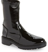 Aquatalia Leoda Weatherproof Patent Ankle Boots In Black Patent