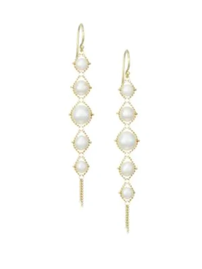 Amali 18k Yellow Gold Woven Pearl Tiered Drop Earrings