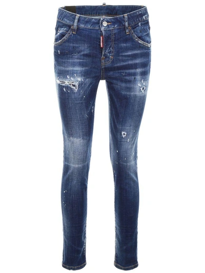 Dsquared2 Cool Girl Jeans In Blue|blu