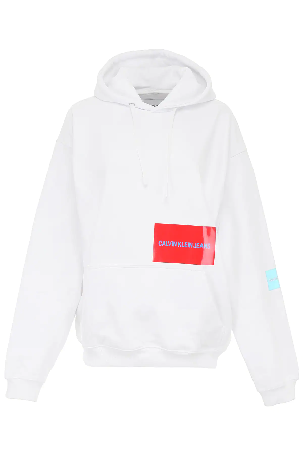 calvin klein light blue hoodie
